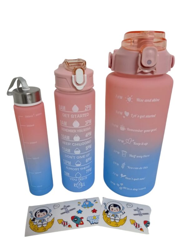 Kit 3 Garrafas Academia Personalizado Squeeze Agua - Imagen 6