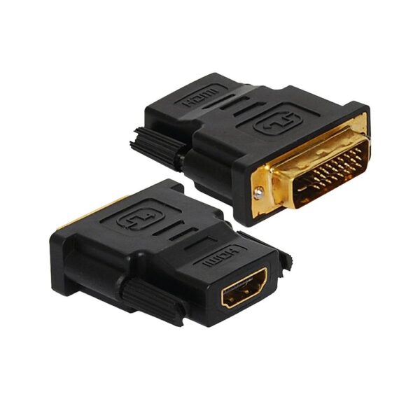 Adaptador DVI D macho para HDMI femea