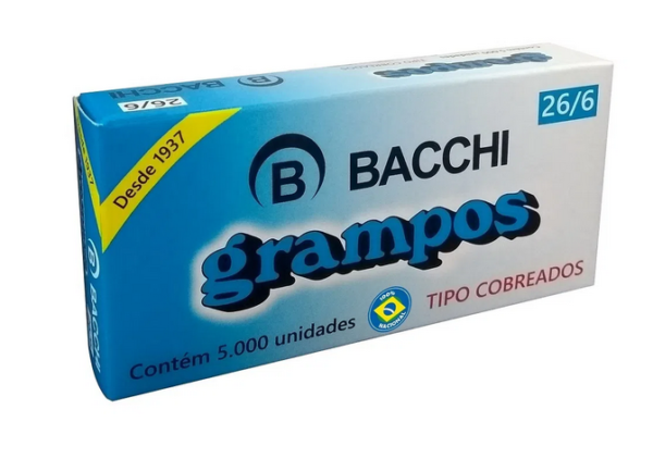 Grampo 26/6 C/5000 Cobreado - Imagen 2