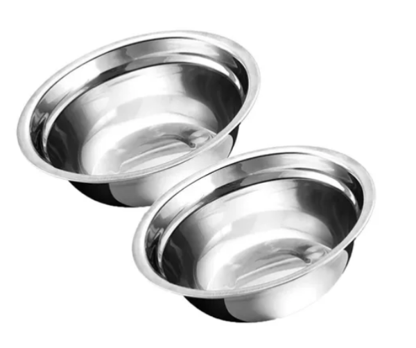 Kit 2 Tigela Bowl Inox Comedouro Pet Para Cães E Gatos - Imagen 2