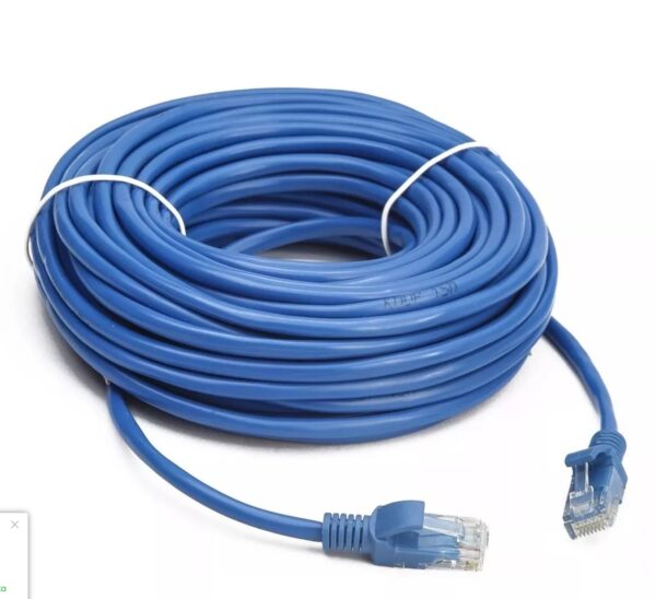 Cabo De Rede azul RJ45 com 5m e alta velocidade Ethernet Pc Tv Internet - Imagen 2