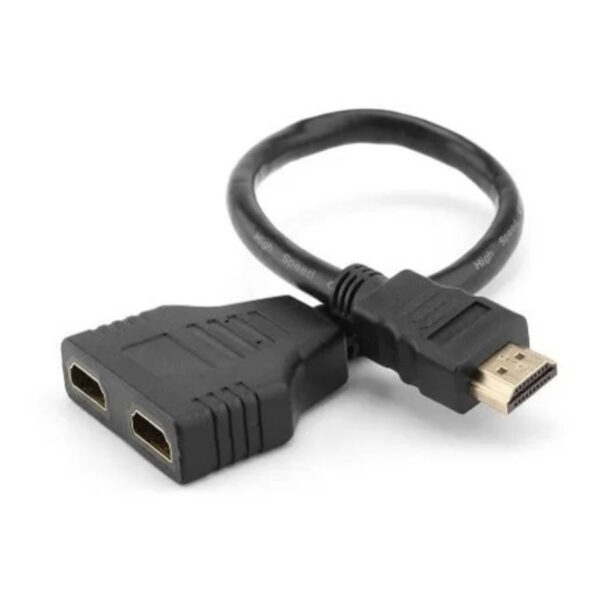 Cabo HDMI duplo em Y Splitter 2 Saídas cabo duplicador hdmi - Imagen 2